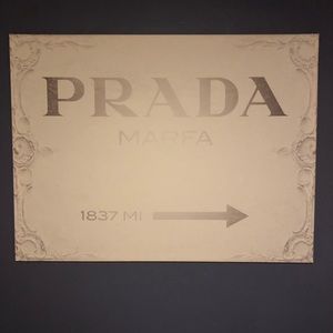 Prada Directional Sign wall decor